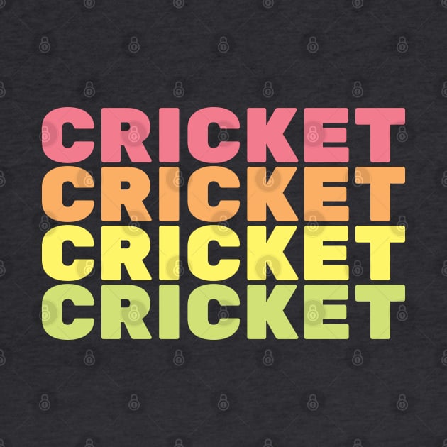 Cricket, Funny, Word Repeat by TeeFusion-Hub